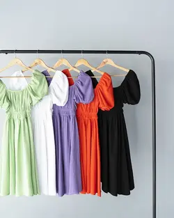 پیراهن کمر کش پارمین کد 9004