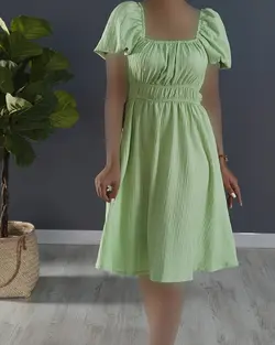 پیراهن کمر کش پارمین کد 9004