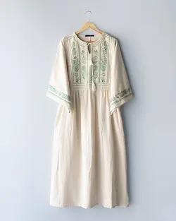 پیراهن گلدوزی فلورا کد 9015