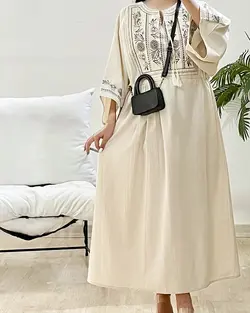 پیراهن گلدوزی فلورا کد 9015