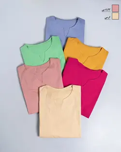 پیراهن رنگی فرنیا کد 9180