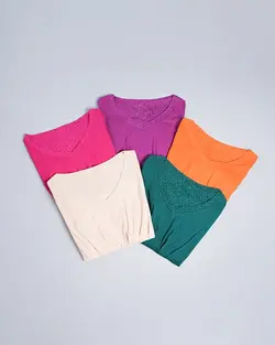 پیراهن رنگی املیا کد 9191