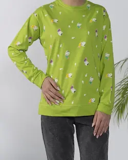 بلوز آستین بلند گربه ماهی کد 9217