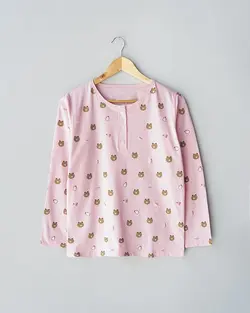 بلوز آستین بلند تدی کد 9395