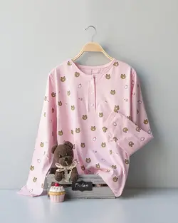 بلوز آستین بلند تدی کد 9395