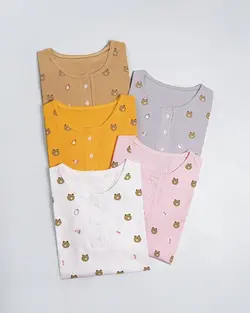 بلوز آستین بلند تدی کد 9395