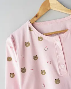 بلوز آستین بلند تدی کد 9395