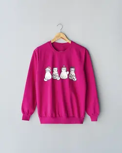 بلوز دورس چاپی cat کد 9409