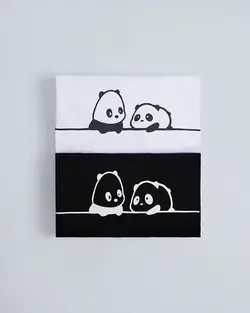 بلوز دورس چاپی panda کد 9472