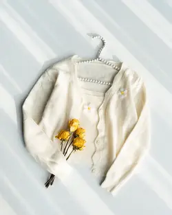 ست بافت دو تیکه بابونه کد 9534