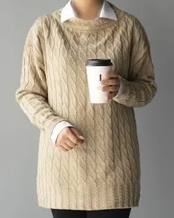 بلوز بافت یقه قایقی آسا کد 9543