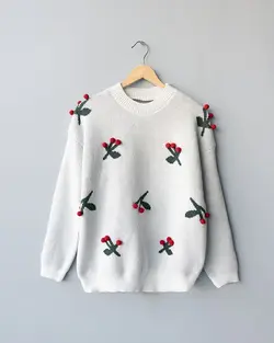 بلوز بافت آلبالو 2 کد 9571