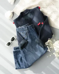 بلوز بافت آلبالو 2 کد 9571