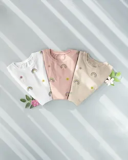 بلوز آستین بلند چاپی گل کد 9613