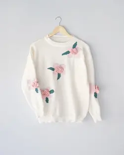 بلوز بافت گل برجسته 2 کد 9102 (2)