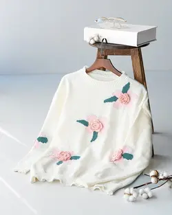 بلوز بافت گل برجسته 2 کد 9102 (2)