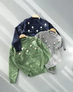 بلوز بافت فلور کد 9700