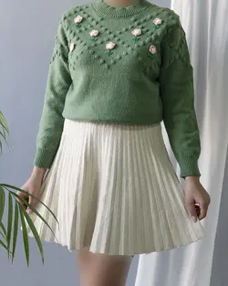 بلوز بافت فلور کد 9700