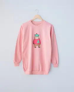 بلوز دورس چاپی خرس کد 9778