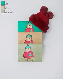 بلوز دورس چاپی خرس کد 9778