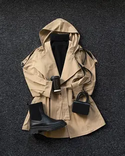 ترنچ کت کوتاه شیلان کد 9776