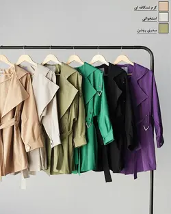 ترنچ کت کوتاه شیلان کد 9776