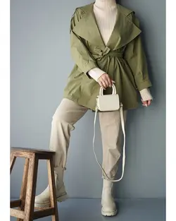 ترنچ کت کوتاه شیلان کد 9776