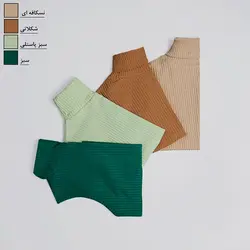 تاپ یقه اسکی رنگی رزا کد 9816