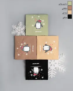 بلوز دورس Snow penguin کد 9852