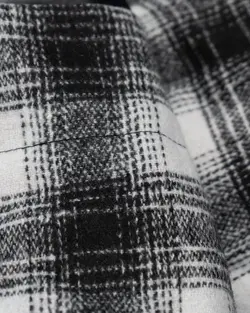 کاپشن چهارخونه آستین زیپ دار کد 9880