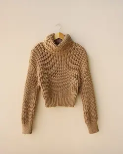 کراپ بافت یقه اسکی کلارا کد 9917