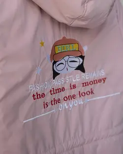 کاپشن کمرگت دار سیمین کد 9989