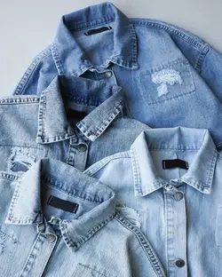 شومیز جین جیب پاکتی کد 9988