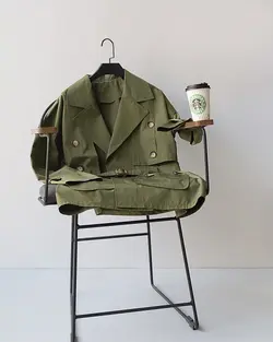 ترنچ کت کوتاه ماه نیلا کد 1074