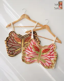 کراپ قلاب بافی پروانه کد 1129