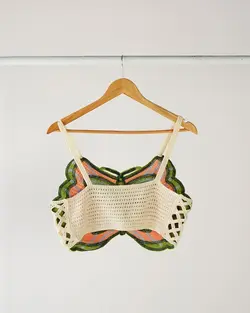 کراپ قلاب بافی پروانه کد 1129