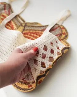 کراپ قلاب بافی پروانه کد 1129