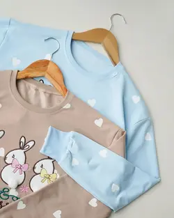 بلوز آستین بلند Rabbit کد 1156