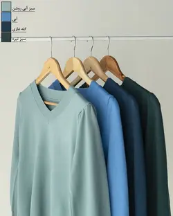 بلوز بافت یقه هفت رزانا کد 1191