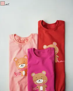 بلوز دورس خرس و شال گردن کد 1210