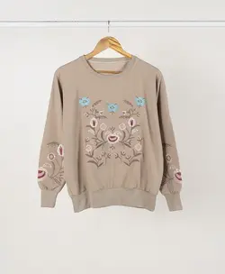 بلوز گلدوزی اطلس کد 1237