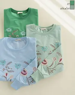 بلوز گلدوزی اطلس کد 1237