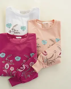 بلوز گلدوزی اطلس کد 1237