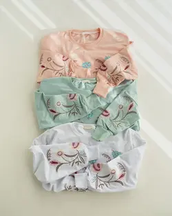 بلوز گلدوزی اطلس کد 1237