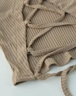 بلوز کراپ پشت بندی لیدا  کد 1268