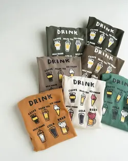 بلوز دورس چاپی Drink کد 1320