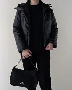 کاپشن کوتاه چرم تلما (ارسال رایگان) کد 1341