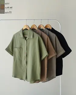 شومیز جلو دکمه هلناز کد 1431