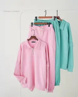 بلوز جلو زیپ نعنا کد 1429