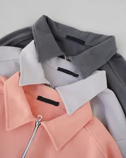 بلوز جلو زیپ نعنا کد 1429